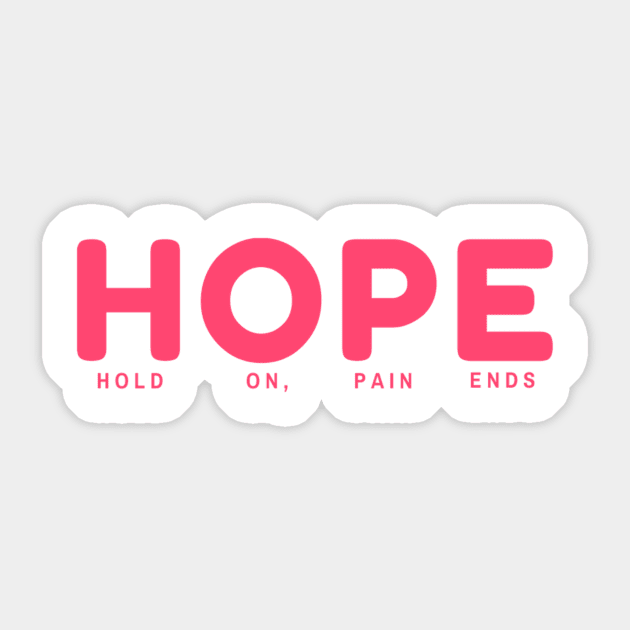 Sobriety - Hope Sticker by Mysobercompass